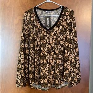 NWT Leopard and Floral Top